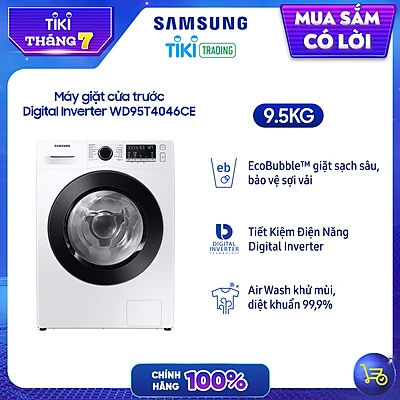 Máy Giặt Sấy SAMSUNG Inverter 9.5Kg WD95T4046CE/SV -Hàng chính hãng